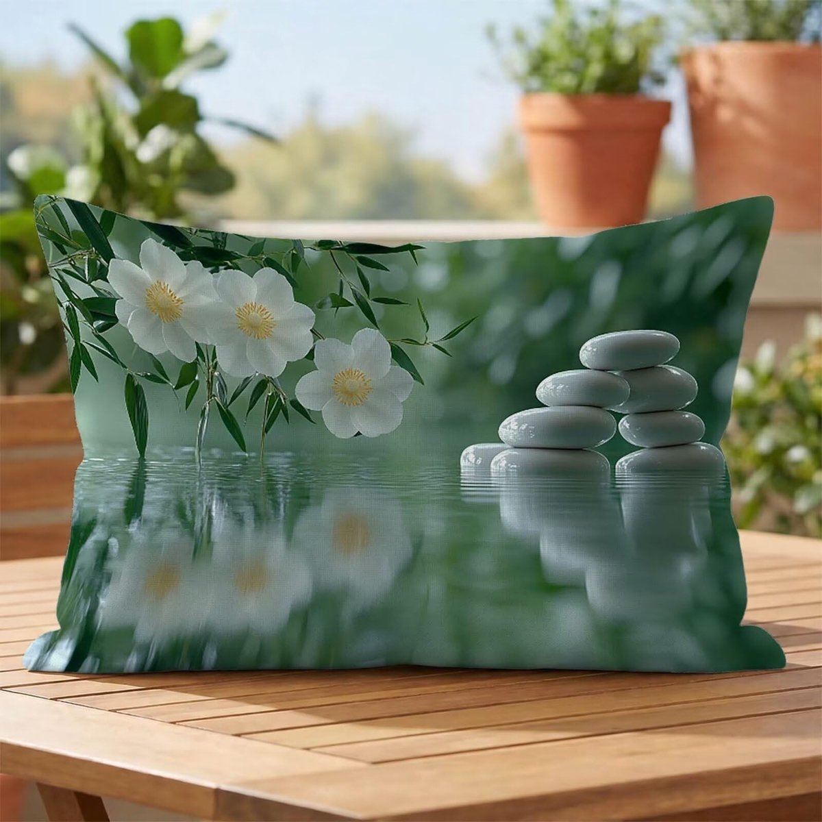Elzusha - Waterdichte Kussensloop - Ademend Linnen - Wit - 70 x 90 cm