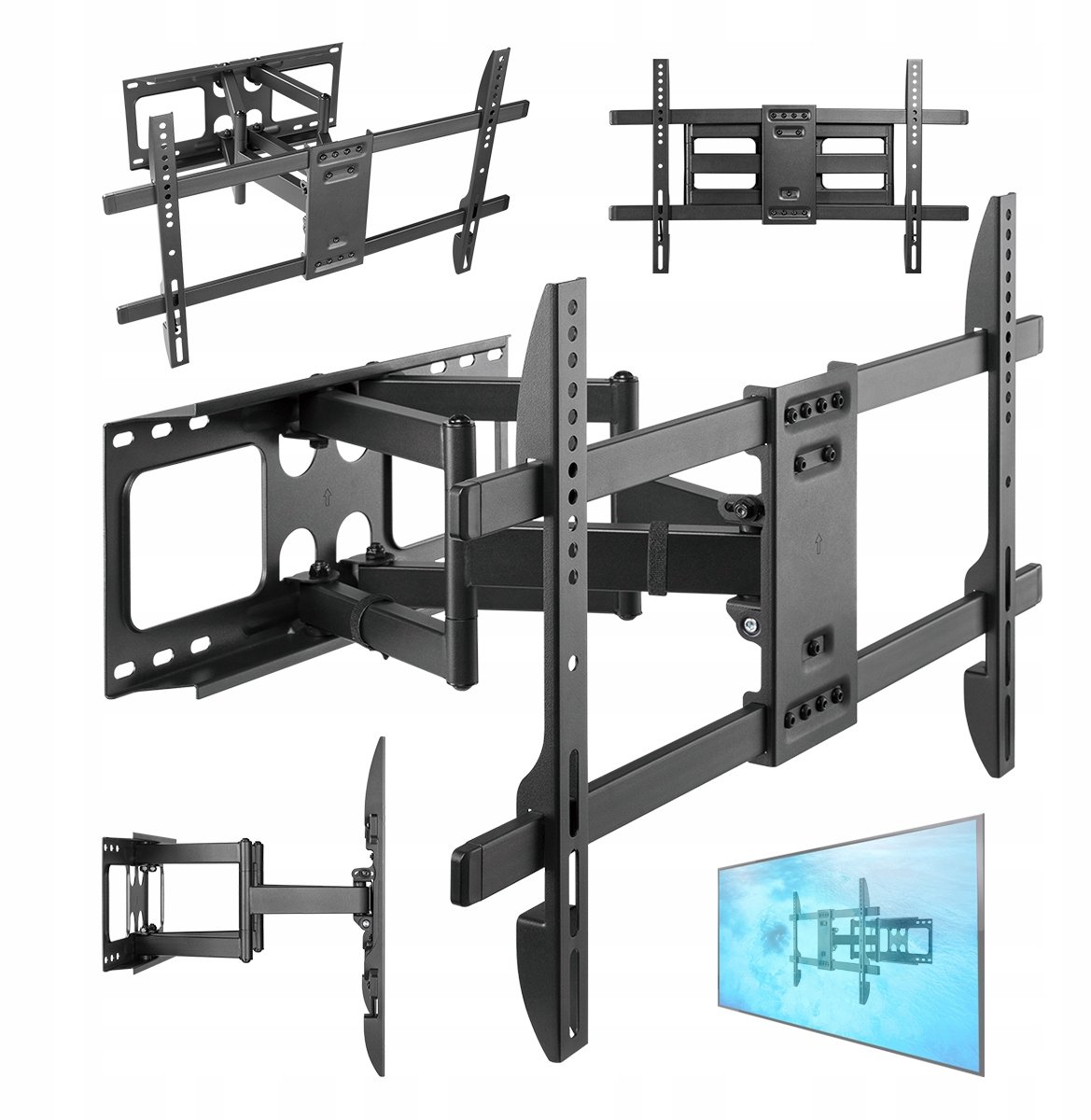 Merkloos Wandmontage TV Beugel - Draaibaar & Kantelbaar (32-85 inch)