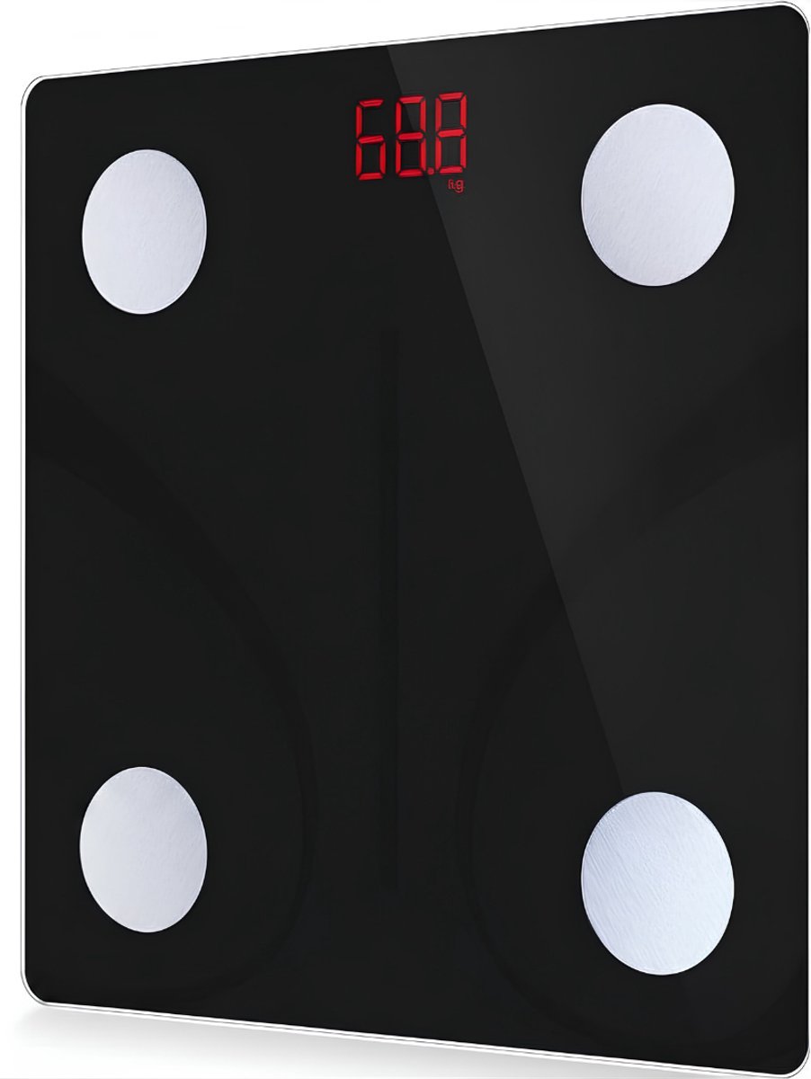 Lìon® Weegschaal - Digitale Weegschaal Personen - Digitale Weegschaal - 26cm x 3cm x 26cm