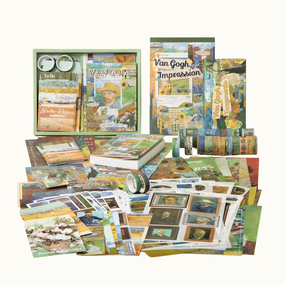 SIMNO® Luxe Set - Journaling cadeauset A6 - 263-delig - Van Gogh