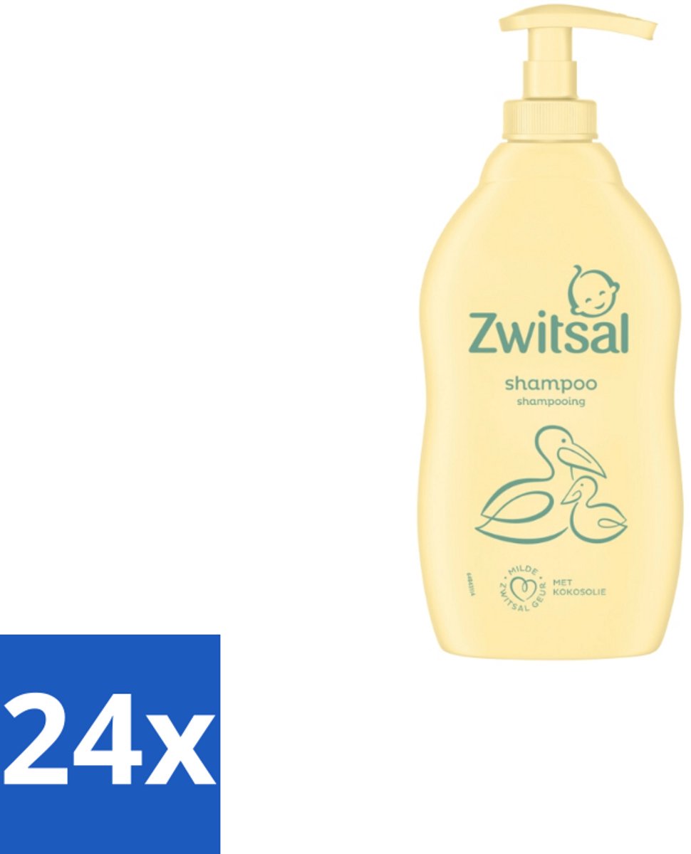24 x Zwitsal Shampoo 400 ml - Babyshampoo - Zwitsal Babyshampoo - Baby Haar Verzorging - Gevoelige Huid - Anti-prik Shampoo