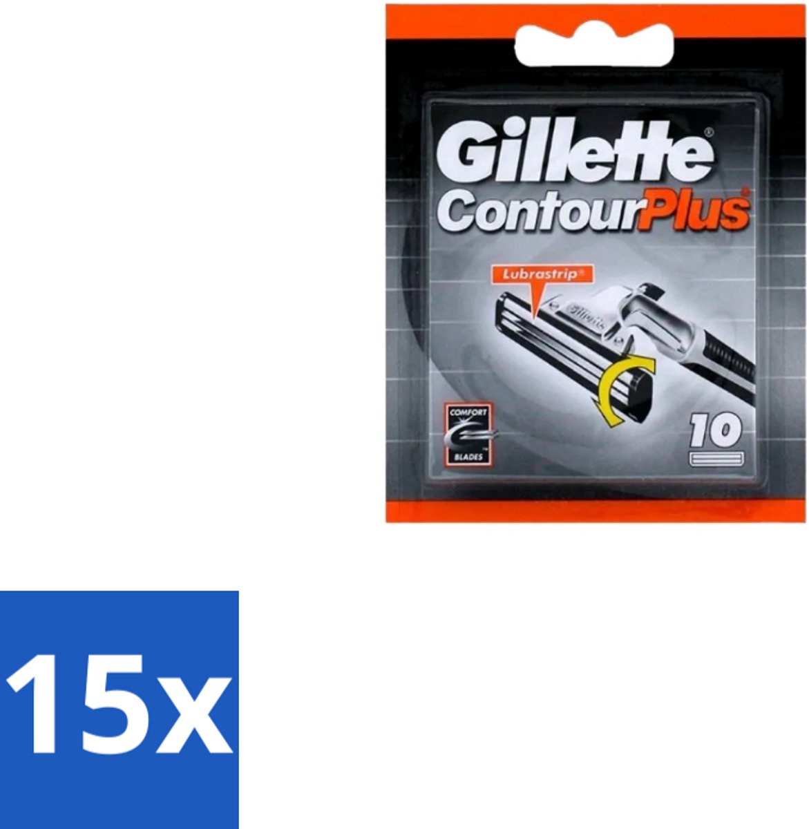15 x Gillette Contour Plus – Wegwerpscheermesjes – 10 mesjes - Scheermesjes - Scheermes - Scheersysteem - Scheerbeurt - Huidcomfort