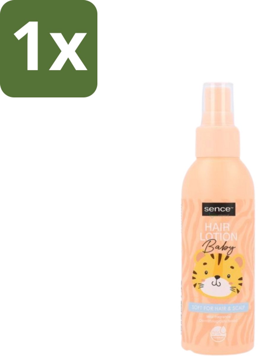 1 x Sence Baby – Haarlotion – Verzorgend – 150 ml - Baby Haar Lotion - Baby Haar Verzorging - Gevoelige Hoofdhuid - Vegan Haarlotion - Milde Haarlotion