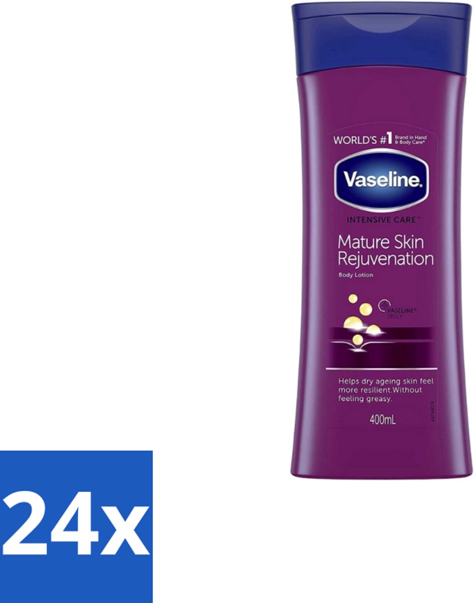 Vaseline – Body Lotion – Intensive Care Mature Skin – 400 ml - Voordeelverpakking - 24 stuks
