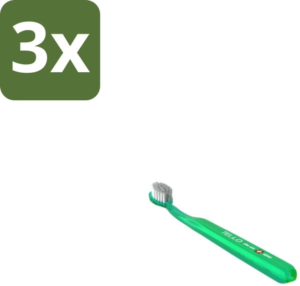 3 x Tello – Tandenborstel – Ultra Soft 6240 – Zacht - Gevoelige Tanden - Gevoelig Tandvlees - Ultrazachte Tandenborstel - Tandenborstel Voor Gevoelig Tandvlees - Reiniging Zonder Irritatie