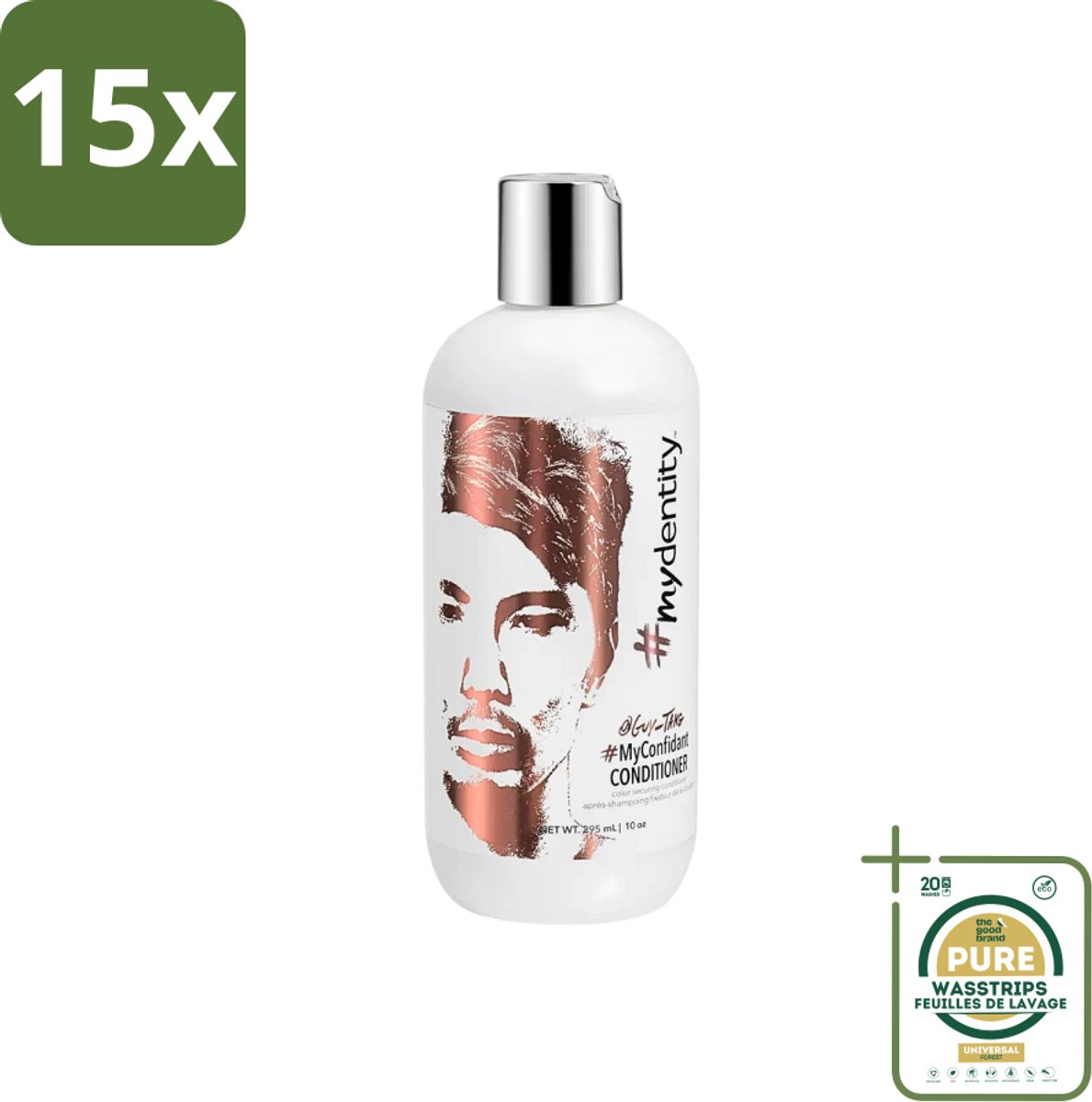 15 x My Dentity - Color Secure Conditioner - Voor Ieder Haartype - 295 ml - Grootverpakking - Kleurvervanging - Haarkleur - Haarkleur Bescherming - Haarkleur Verzorging - Haarkleur Stabilisatie