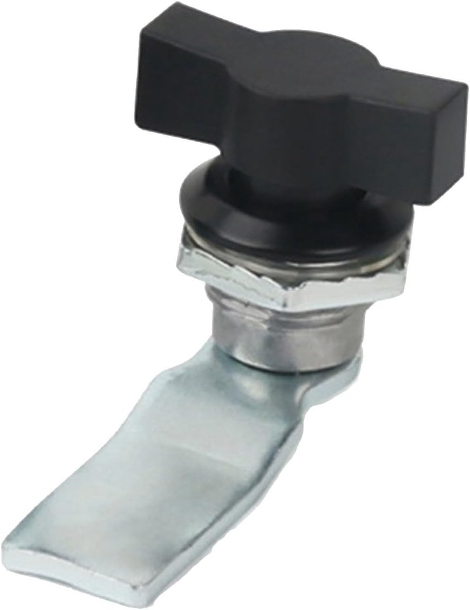 Keyless Cam Lock voor Metalen Kasten - Veiligheidsdeurslot voor Kluis, Elektriciteitsmeter en Afvalbak - Zwart