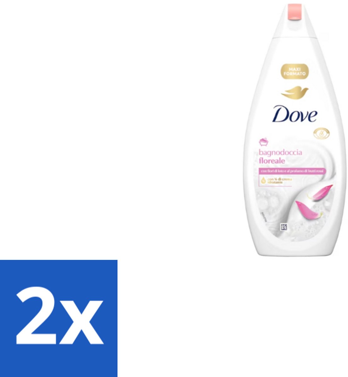 2 x Dove – Douchegel – Lotus Bloem – 450 ml - Douchegel Lotus Bloem - Mild Reinigen - Huid Verzorgen - Hydraterende Douchegel - Lotusbloem Geur