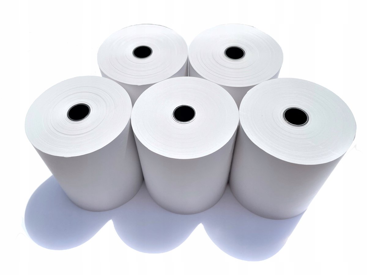 Omeko thermische bonrollen 80x80mm - 5 stuks