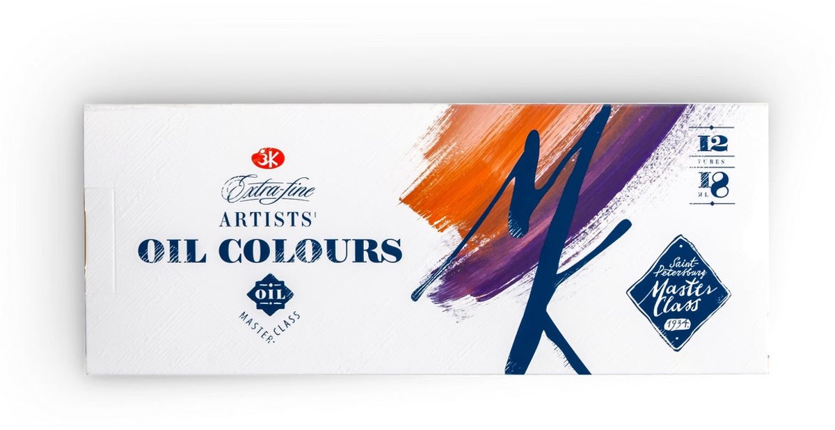 Master Class Oil Paints 18 ml. - 12 Pack