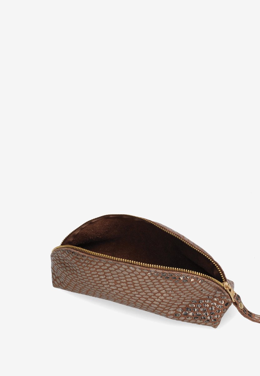 Fred De La Bretoniere - Fred Etui Etui/penetui Bruin/Goud - Maat One Size