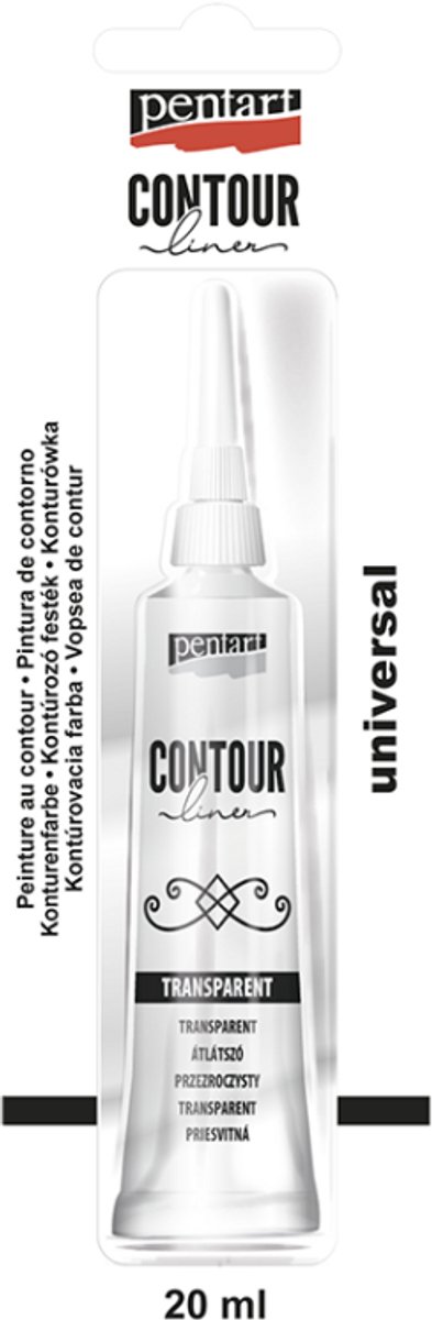 Pentart Universal Contour Liner 20 ml. - Transparent