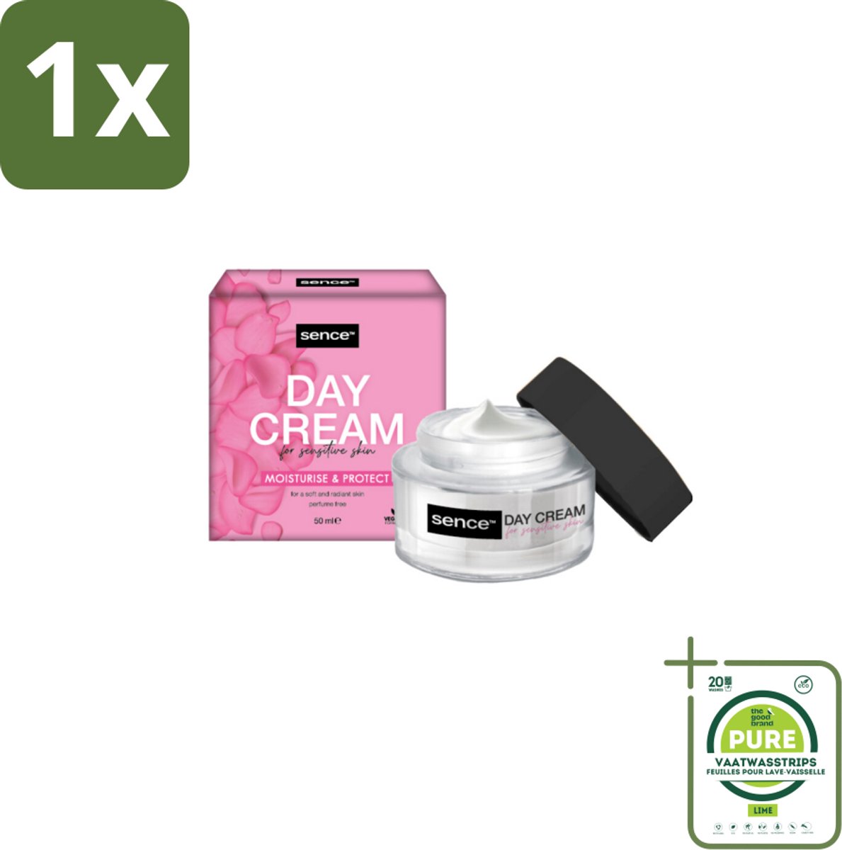 1 x Sence Dagcreme Voor Gevoelige Huid 50 ml - Gevoelige Huid Crème - Dagcrème - Verzorging - Hydraterende Crème - Huidbescherming