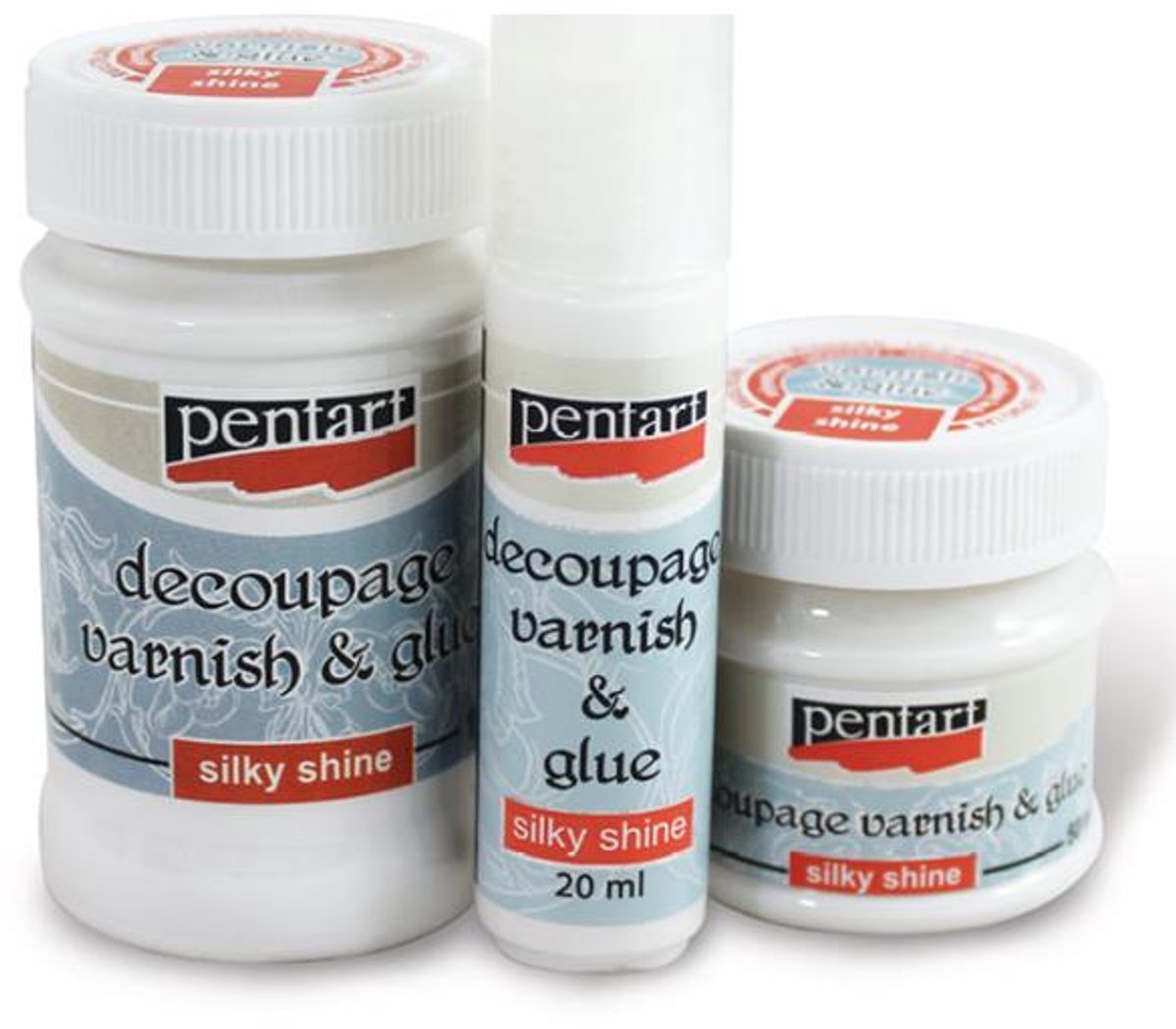 Pentart Decoupage Glue & Silky Varnish 230 ml.