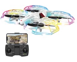 Gear2Play Wifi Cam Drone – Drone met Camera & LED Verlichting – 360° Flips – 3 Snelheden – 2.4 GHz