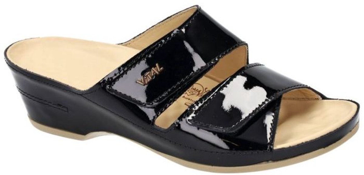 Vital -Dames - zwart - slippers & muiltjes - maat 41