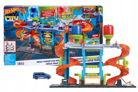 Hot Wheels City Mega Autowasserette - Speelgoedvoertuig van Hot Wheels — afbeelding 4