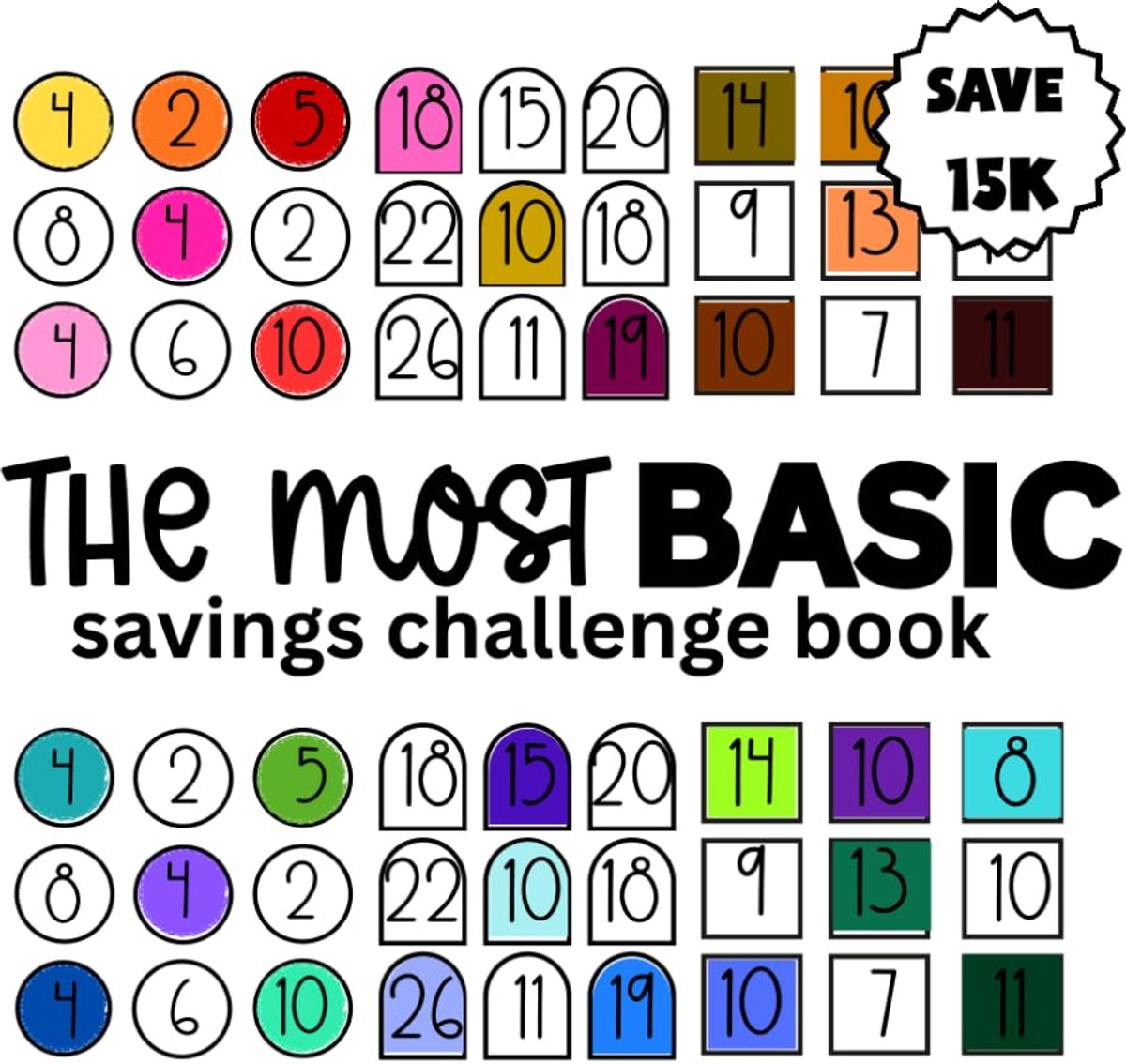 The Most BASIC Savings Challenge Book - ShopVlot