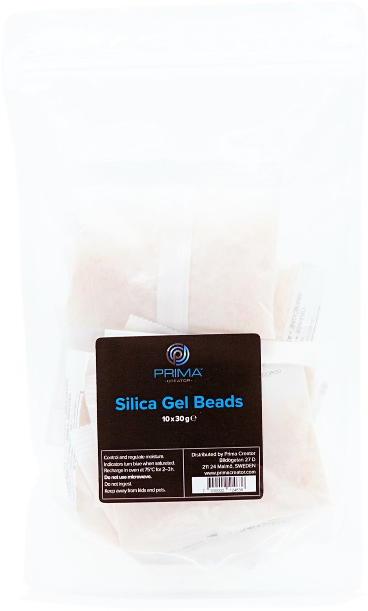 PrimaCreator Silica Gel Pack 10x30g - Herbruikbaar Droogmiddel Filament