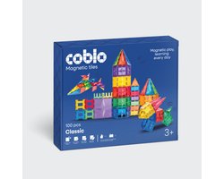 Coblo - Magnetic Tiles – Classic 100 stuks – Magnetische Tegels – Montesorri Speelgoed - Magnetisch speelgoed – Vanaf 3 jaar