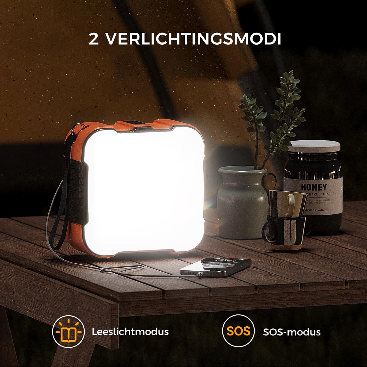 Powerstation Draagbaar 98Wh 26400mAh – 120W/240W Piek – USB-C PD QC3.0 – LED – Voor Camping