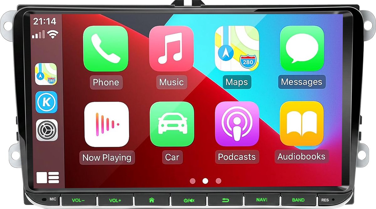 ESSGOO Autoradio voor Volkswagen Golf MK5, MK6, Polo, Skoda Caddy, T5, Passat - Draadloos Apple Carplay & Android Auto & Mirror Link - 9 Inch HD Touchscreen - Bluetooth, USB, FM, AM, RDS, SWC
