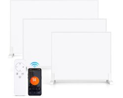 Infraroodverwarming 300 W - wifi - thermostaat - wand of vrijstaand