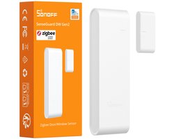SONOFF SNZB-04PR2 SenseGuard DW Gen2 Zigbee Smart Door/Window Sensor, Sabotagewaarschuwingen,Slimme Automatisering voor Veiligheid en Comfort,Slank en Discreet Ontwerp,Veelzijdige Installatie voor Elke Deur of Raam,Betaalbare AAA Batterijvoeding