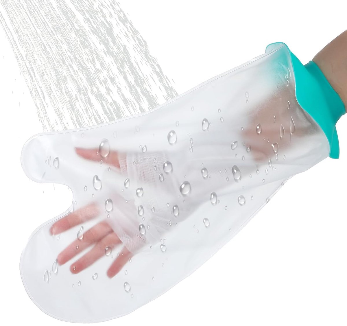 Waterdichte Douchebeschermhoes - Herbruikbare Armhoes voor Kinderen - Elastische Wondafdekking Tegen Vocht - Bad- en Douchehoes voor Gipsarm - Houdt Wonden Droog