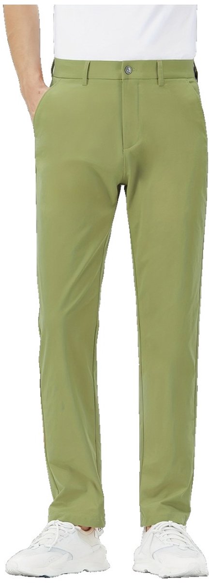 Currero Comfortabel Golfbroek Heren Golfkleding Nette Pantalon Mannen Broek Outfit Chino XXXS Matcha-kleur