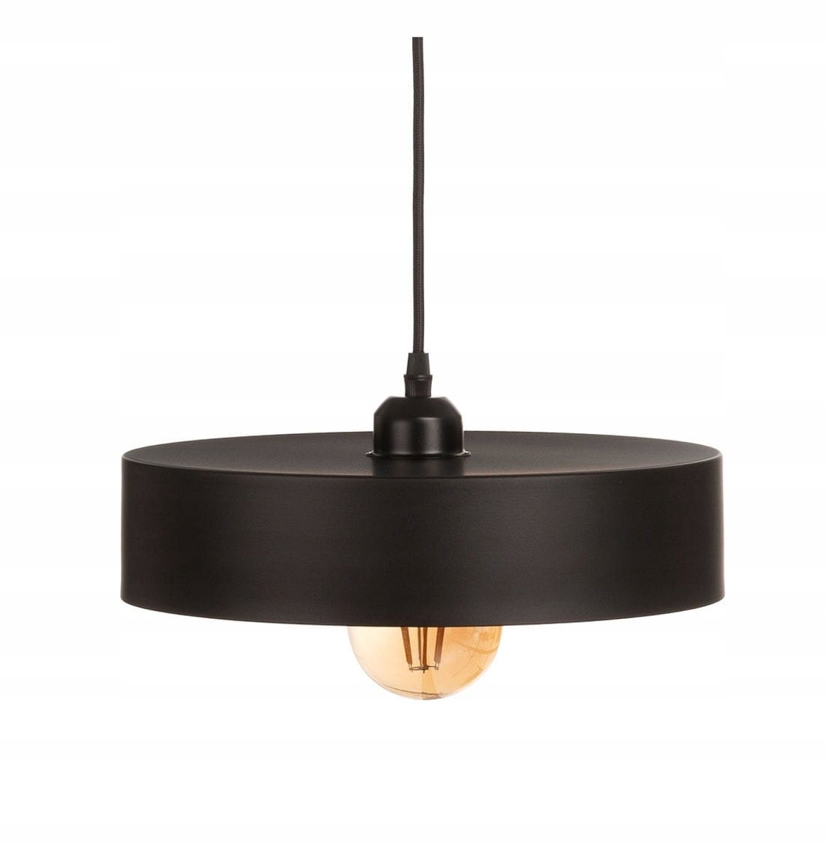 Minimalistische Zwarte Metalen Hanglamp TOKY E27