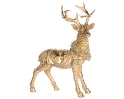 Goodwill - Hert met zadel - Goud - H44 cm