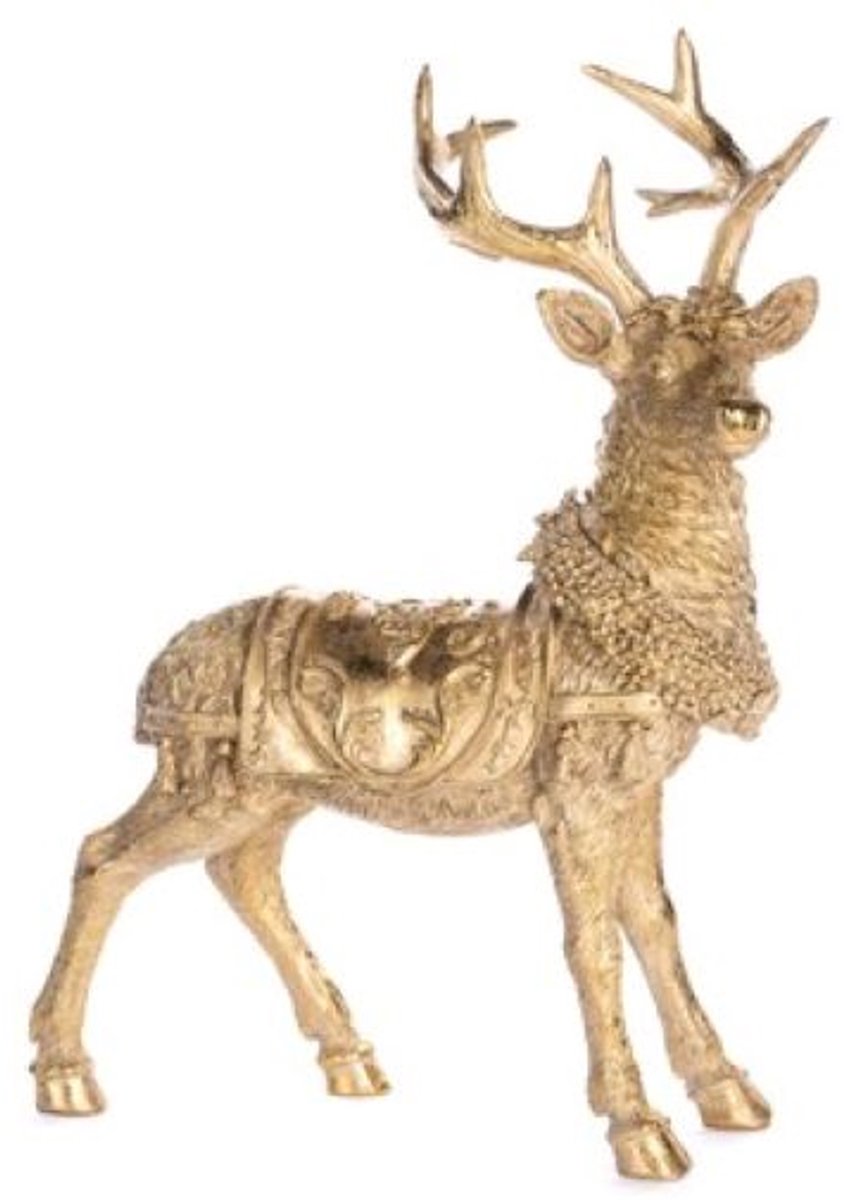 Goodwill - Hert met zadel - Goud - H44 cm