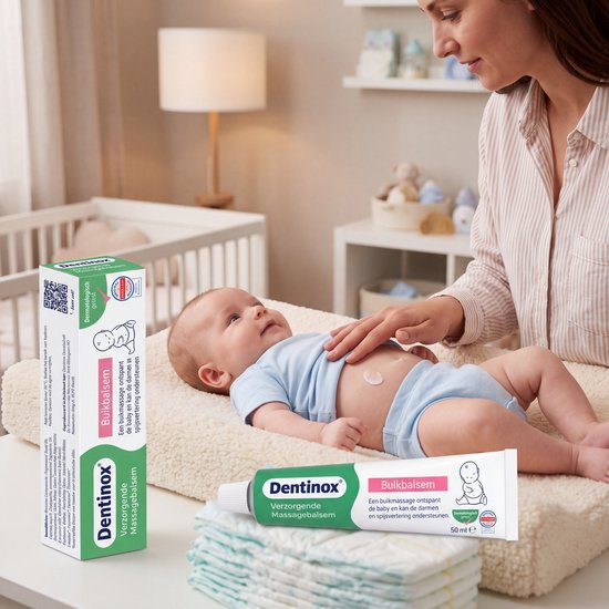 Dentinox Buikbalsem - Verzorgende Massagebalsem voor Baby’s - Vanaf 5 Weken - Plantaardig & Vegan - Dermatologisch Getest - 50 ml — afbeelding 2