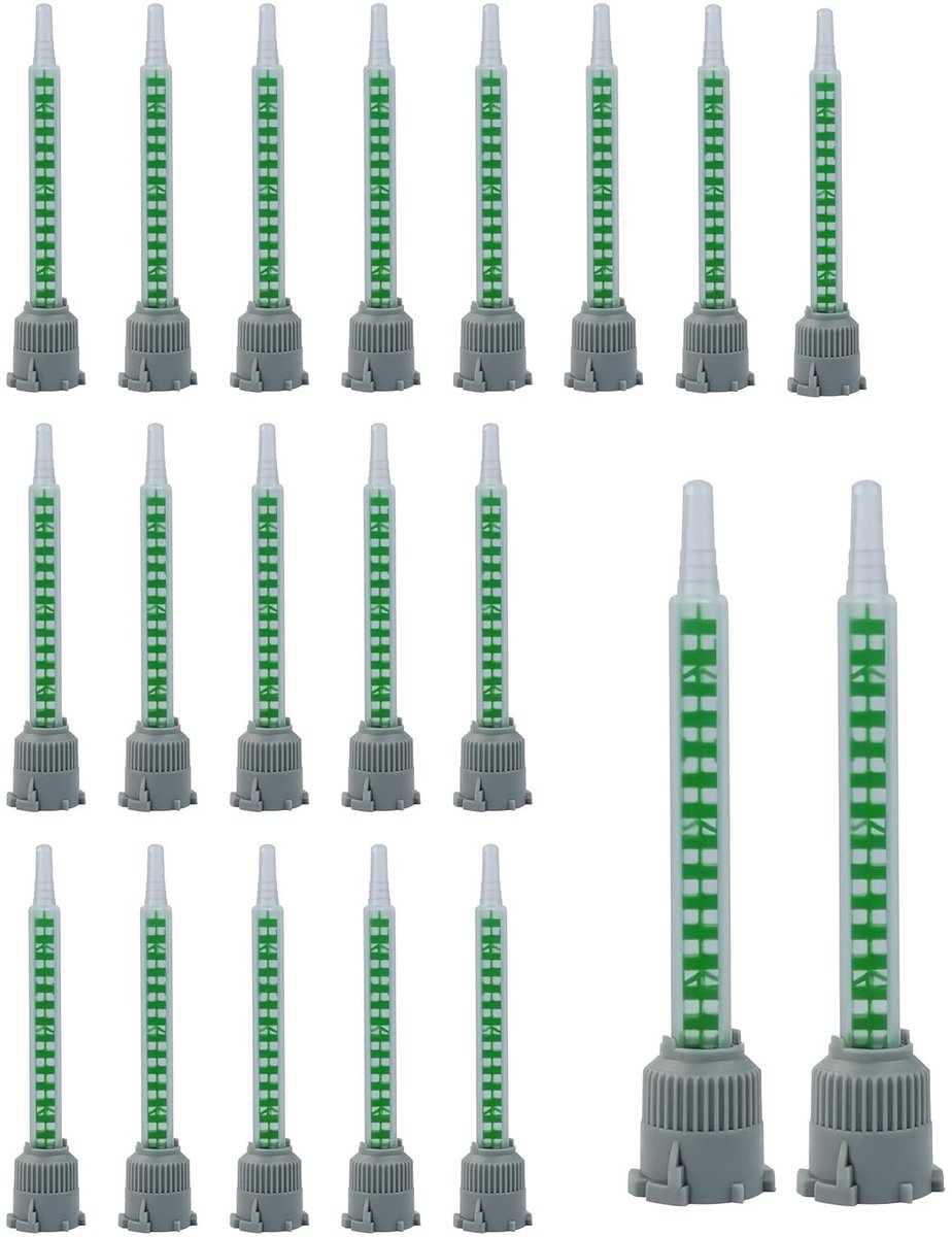 Elzusha - 20 Stuks Static Mengnozzles voor 2K Lijm - Efficiënte Mengbuis