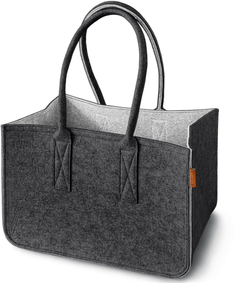 Elzusha - Grote Gevoerde Shopper met Binnenzak en Handvatten in 2 Kleuren