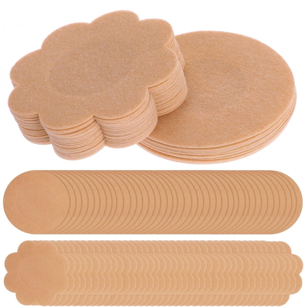 Elzusha - Pack van 100 Onzichtbare Nipple Covers met Ademend Ontwerp