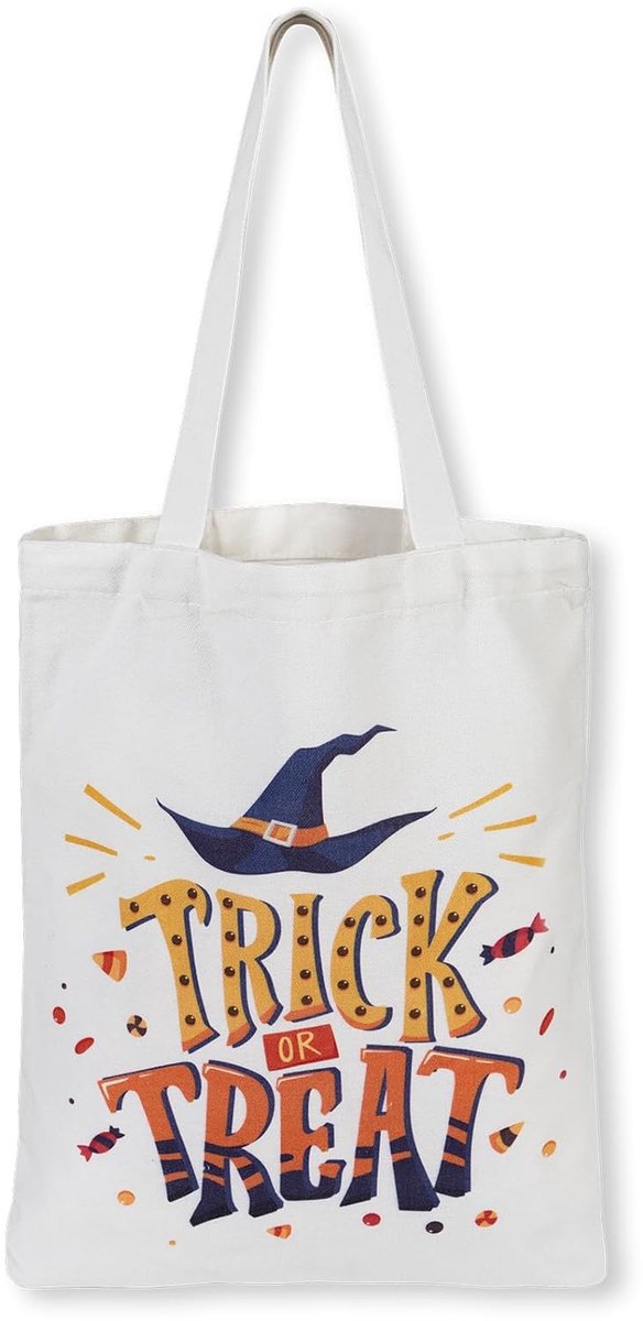 Elzusha - Grote Herbruikbare Halloween Tas voor Kinderen, Ideaal voor Snoep