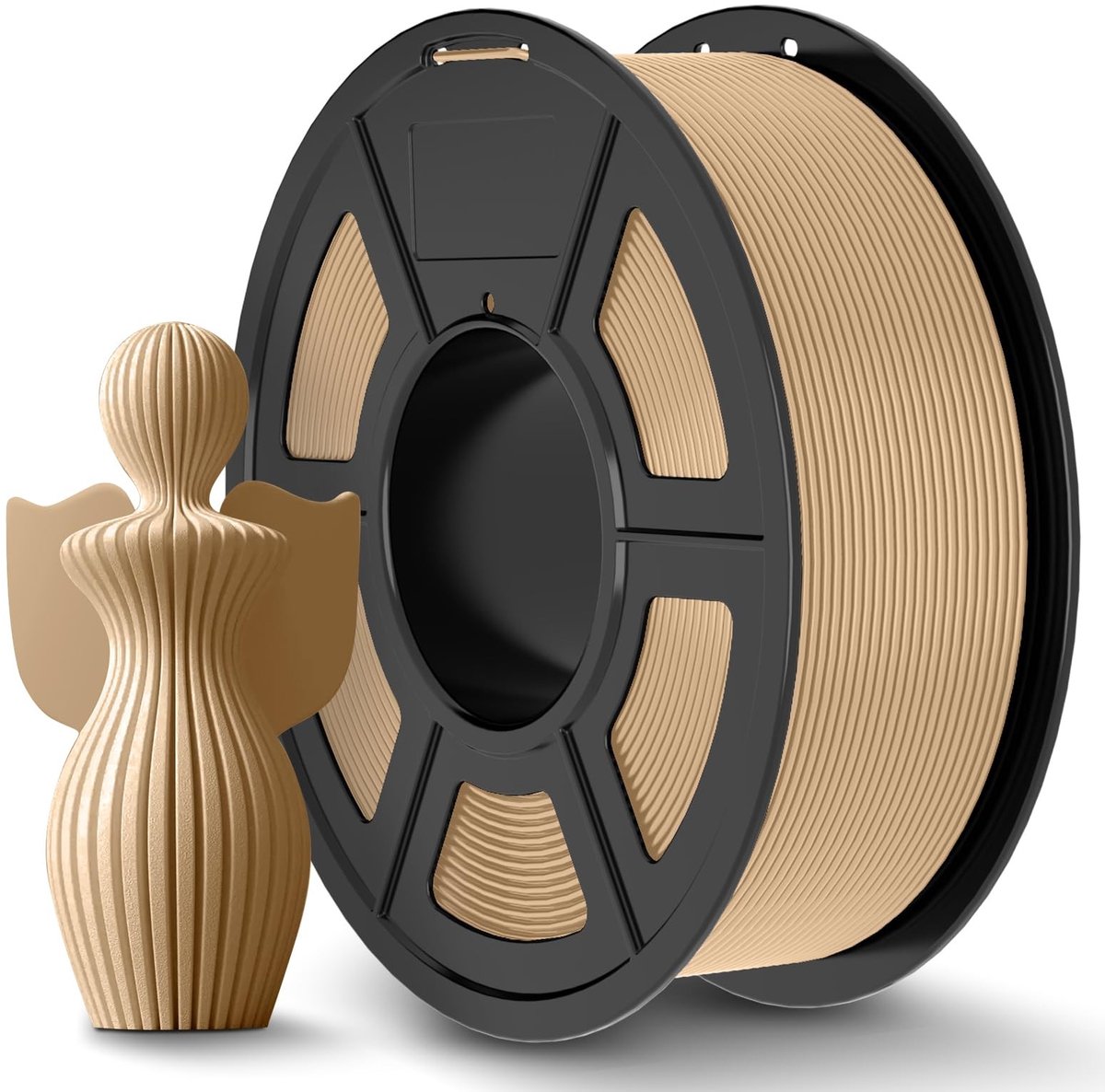 Elzusha - PLA+ Filament 1.75mm voor 3D Printen met Houtkleur