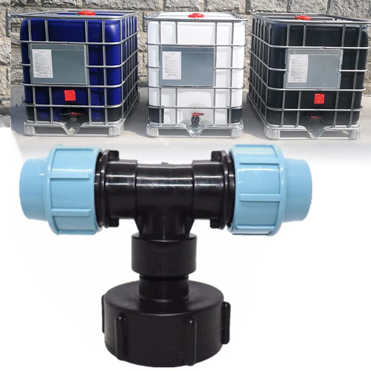 Elzusha - IBC Water Tank Aansluitadapter voor Snelkoppeling