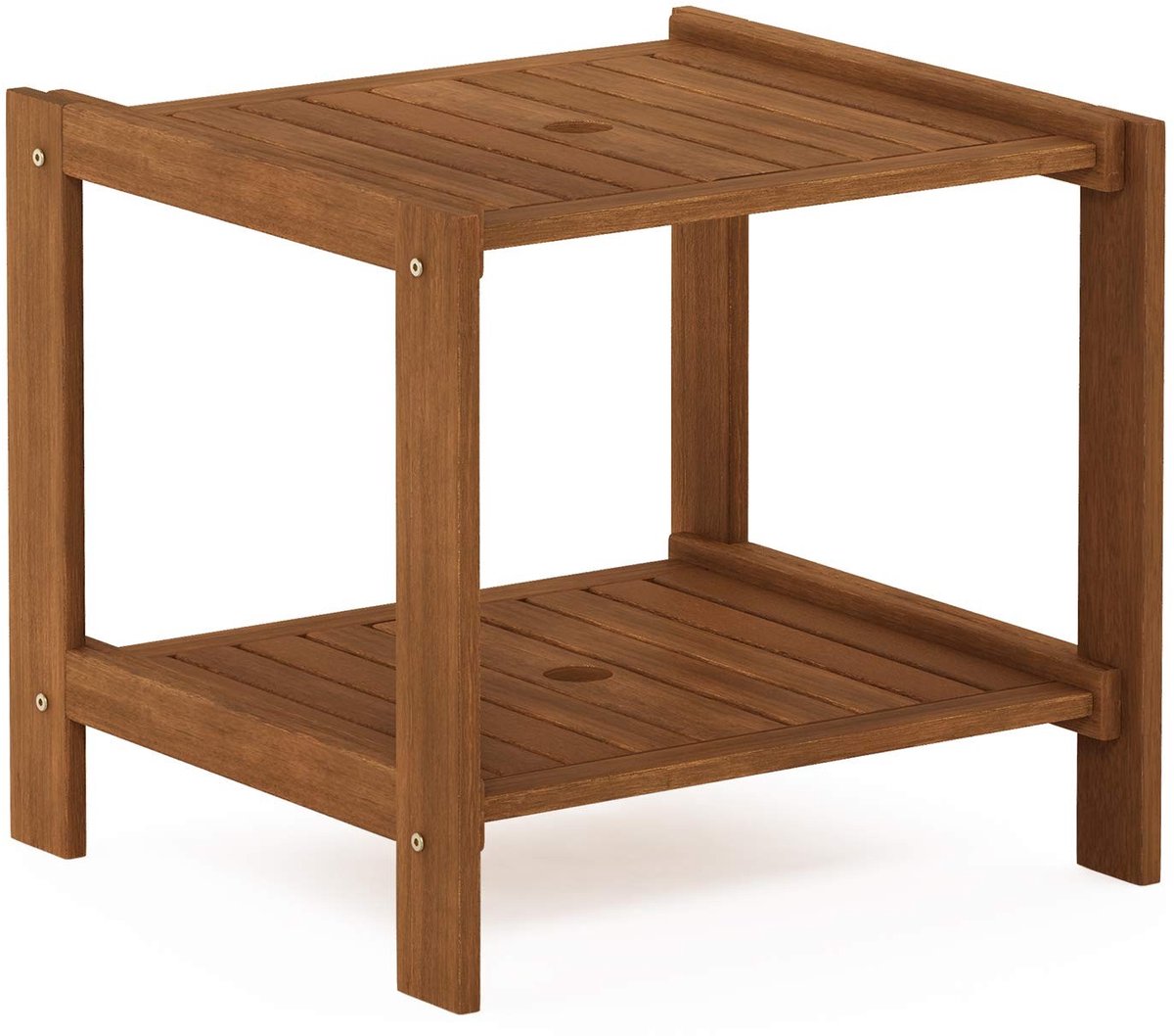 Elzusha - Tuin Tafel van Meranti Hout, 52.1 x 45.5 x 48 cm