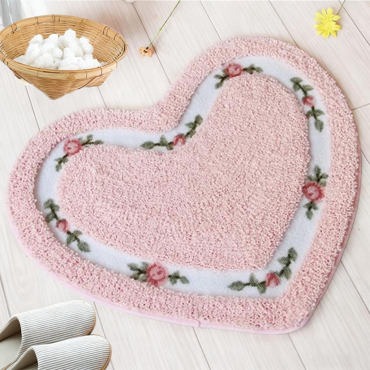 Elzusha - Luxe Antislip Badmat in Hartvorm, 45 x 50 cm
