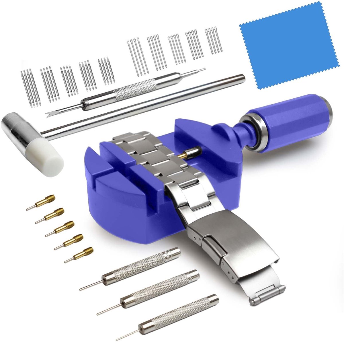GLDCAPA Horloge Link Removal Kit, Horloge Band Sizing Tool voor Horloge Strap Aanpassing, Horloge Pins Vervanging - ShopVlot