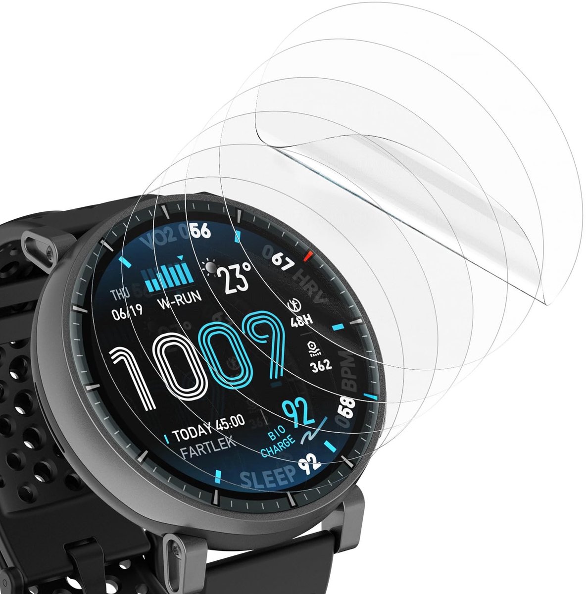 Elzusha - Set van 6 Screen Protectors voor Smartwatch