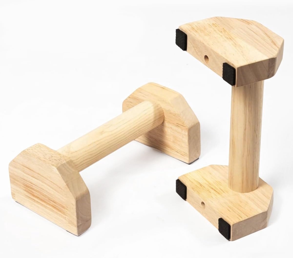 Ergonomische houten push-up grips voor calisthenics en fitness, ideaal voor bovenlichaamstraining en thuisgebruik
