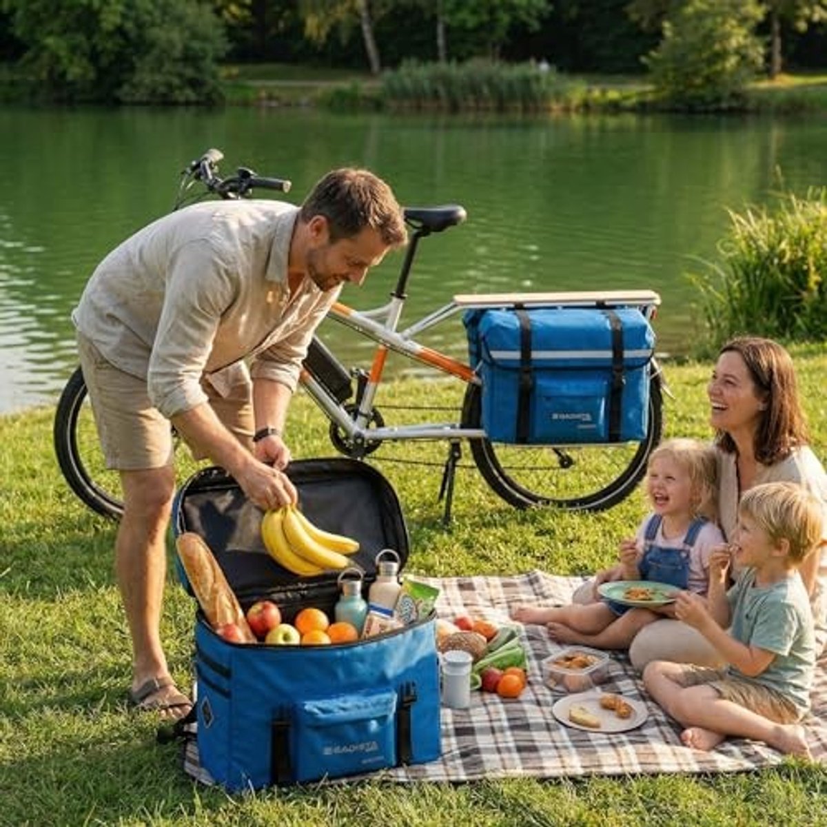 Elzusha - Fietstas Cargo XL - 35L - Waterdicht - Zwart