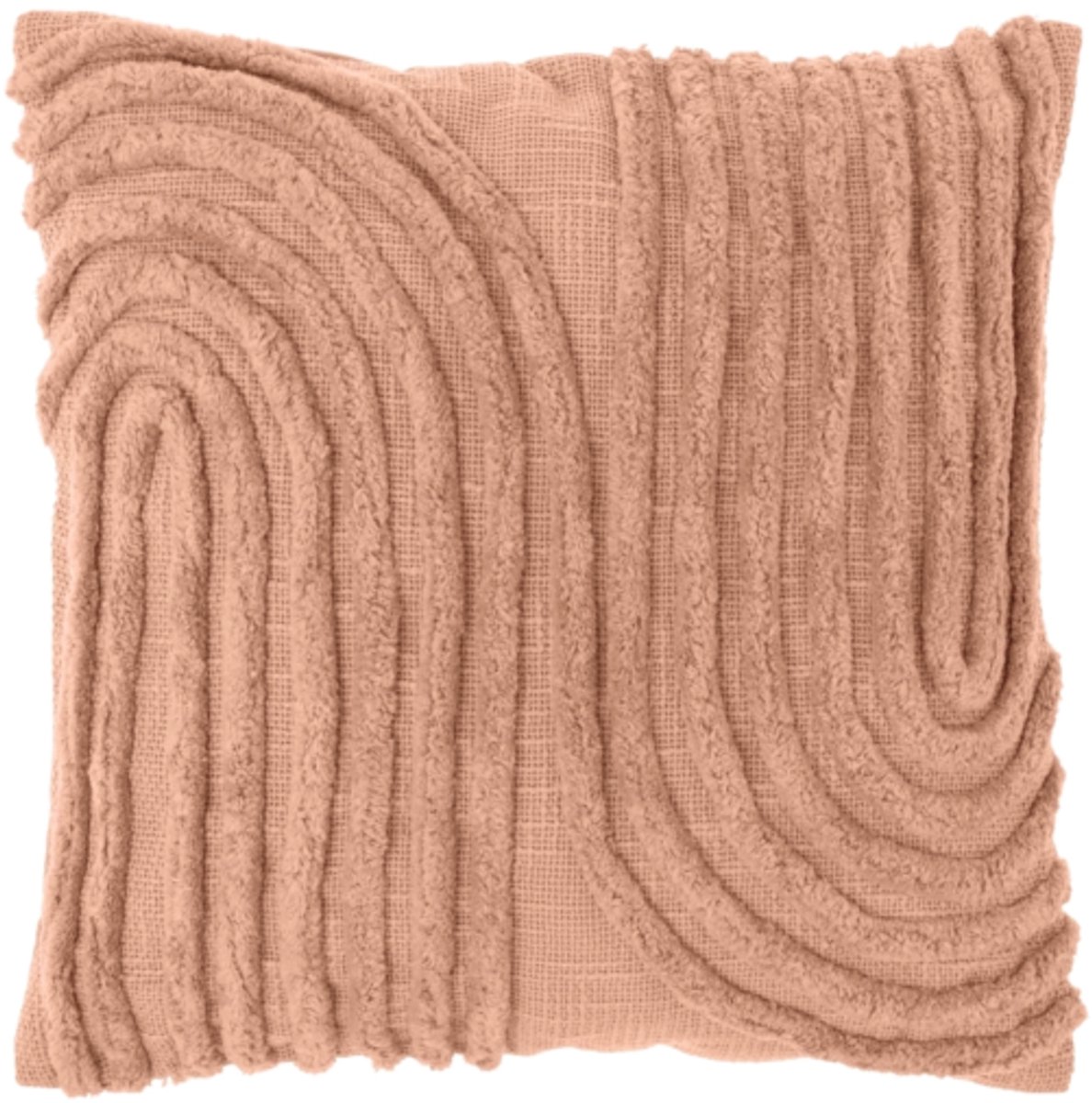 Unique Living kussen Maeve zandkleurig 45 x 45 cm