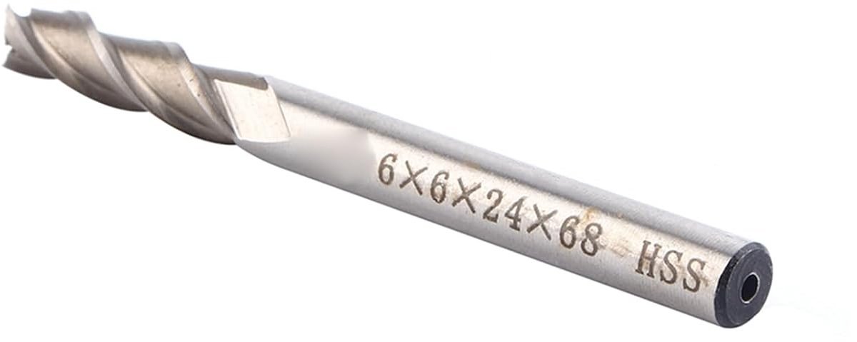HSS Frees Cutter met 3 Vleugels, 6mm Diameter, Perfect voor Aluminium, Metaal, Hout en Nylon Precisiewerk