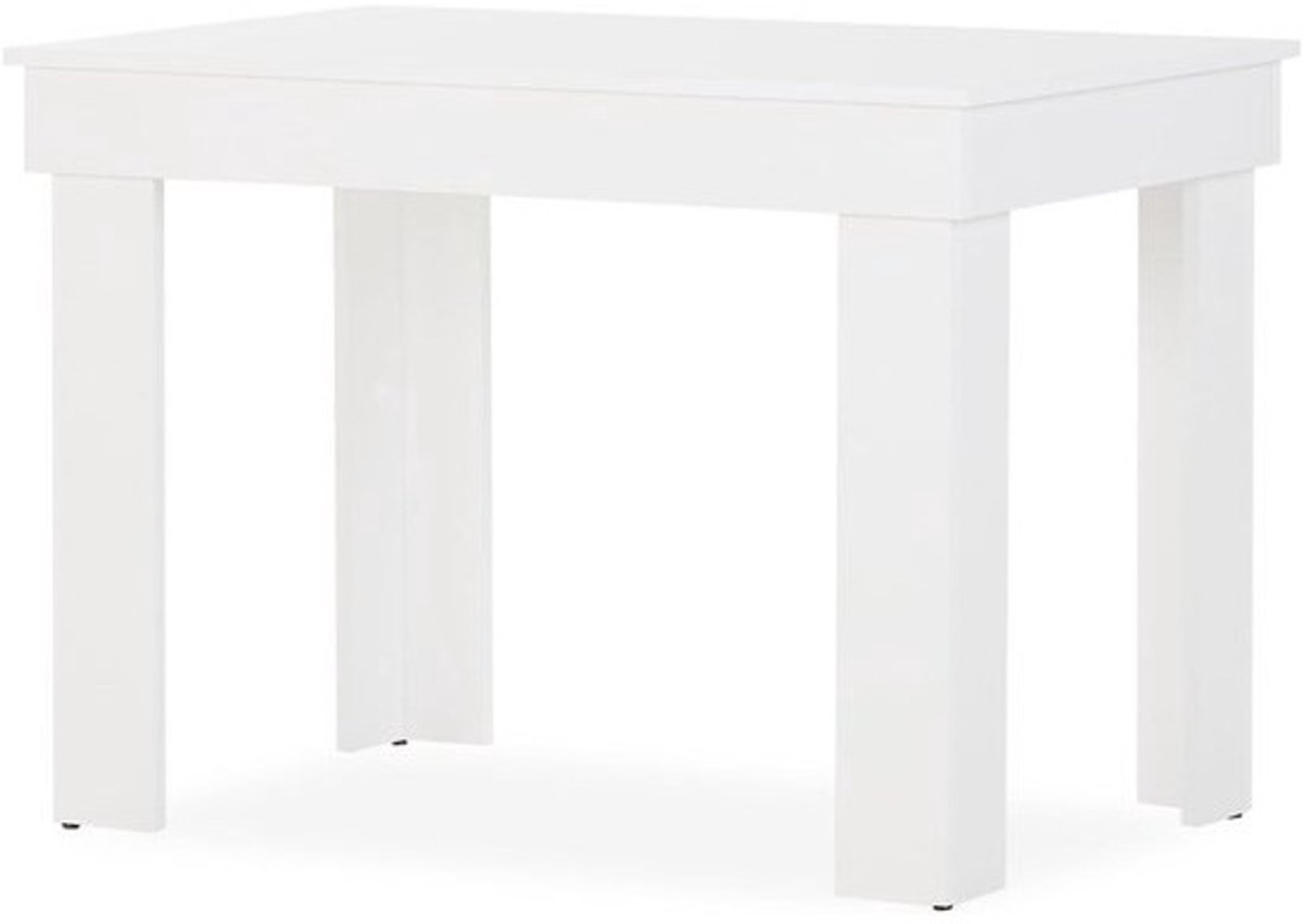 Eettafel Keukentafel - Woonkamertafel - Gezellig eten - Ruimtebesparend ontwerp - 90 x 60 cm - Wit
