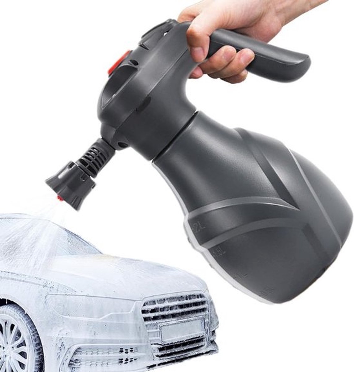 Professionele Elektrische Schuimspuit 2L voor Tuin en Auto - Draadloze Pompsproeier